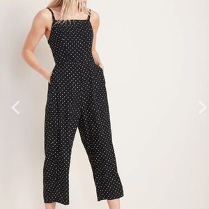Old Navy Black Polka Dot Jumpsuit